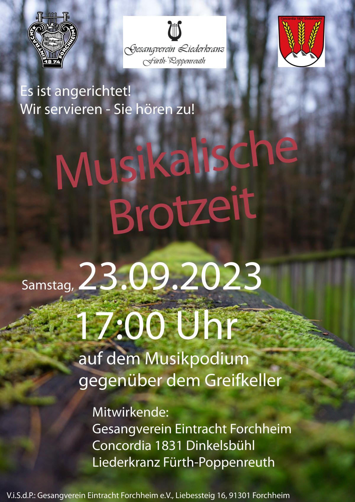 Plakat Musikalische Brotzeit September 2023